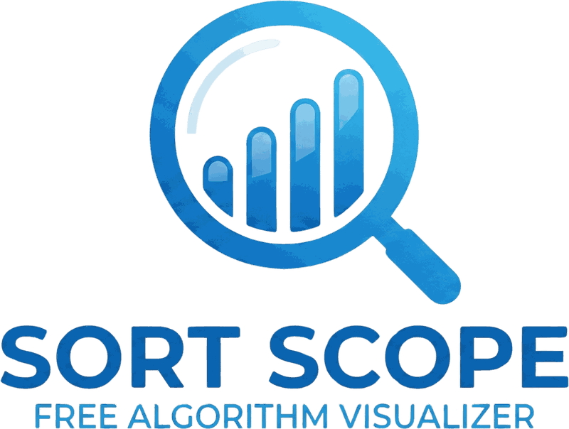 Sort Scope logo - free algorithm visualizer by OptiPath
